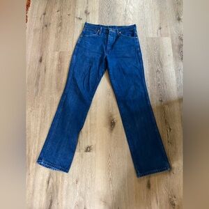 Wrangler High Rise Bootcut Jeans — 32x32 Dark Wash Western Classic